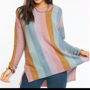 Show Me Your Mumu Elodie women's Sweater Dusty stripe knit